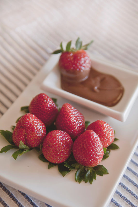 Strawberries dipped in chocolate